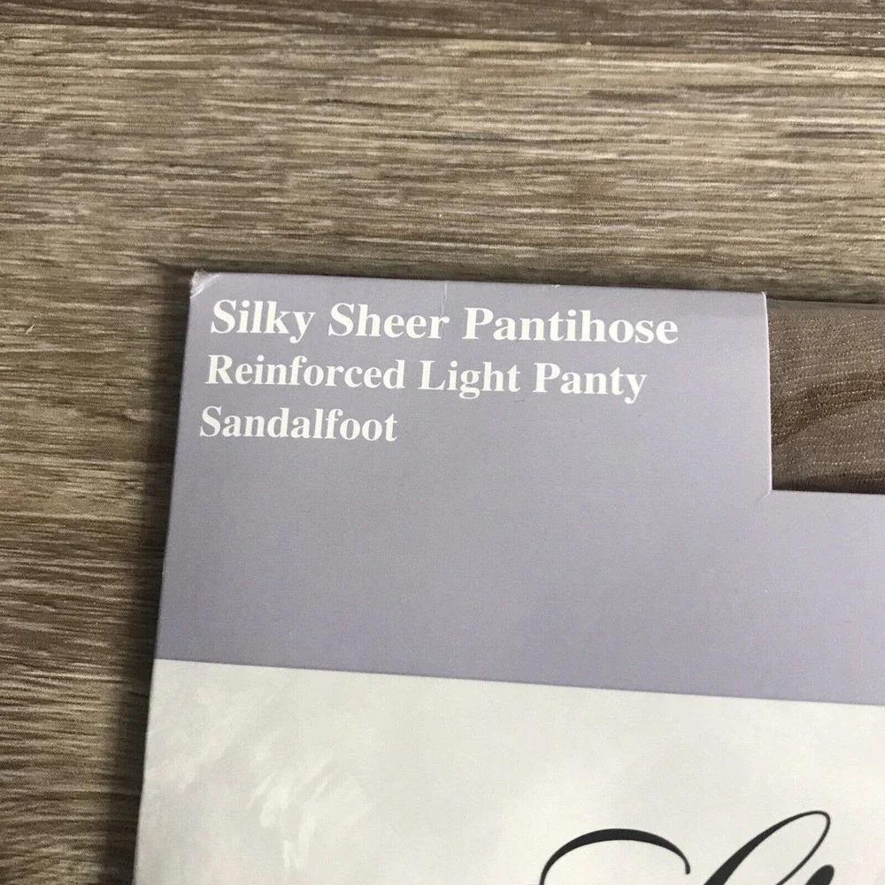 Vtg Worthington Sheer Silky Panty Hose Women Sandalfoot Reinforced Light B1
